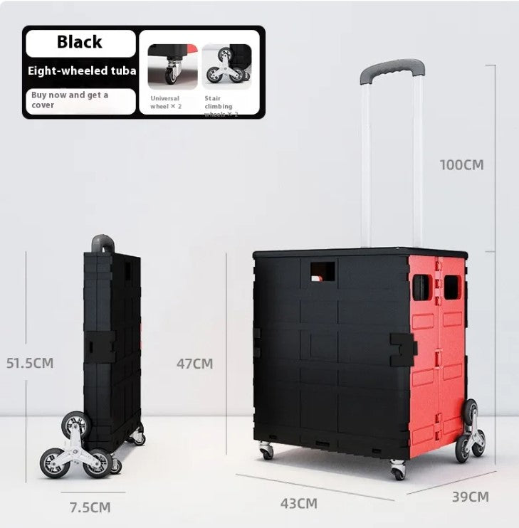 Foldable Rolling Shopping Cart