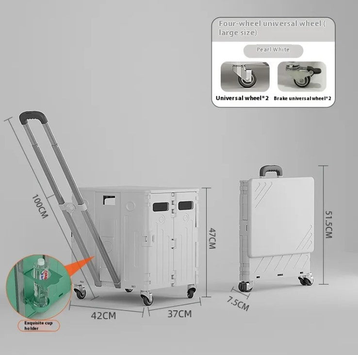 Foldable Rolling Shopping Cart
