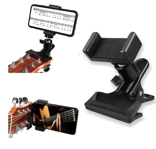 Clip-On Guitar Phone Holder