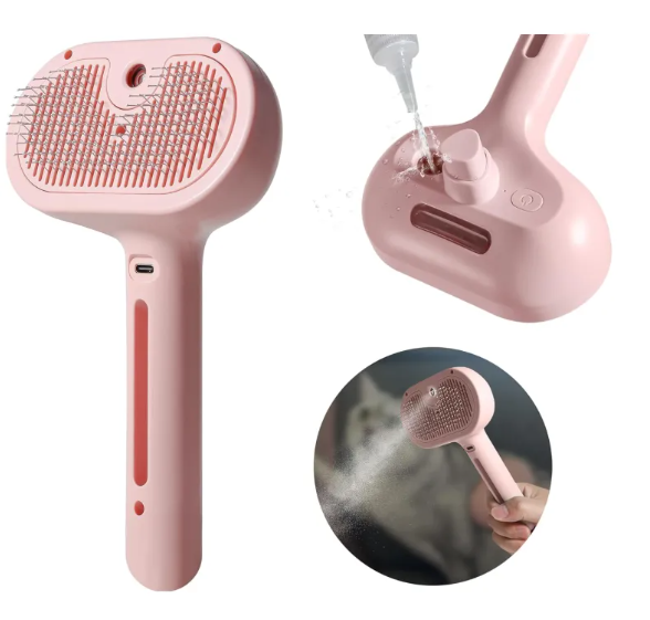 Deshedding Spray Brush for Cats & Dogs