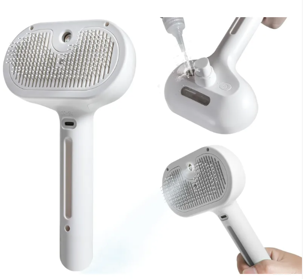 Deshedding Spray Brush for Cats & Dogs